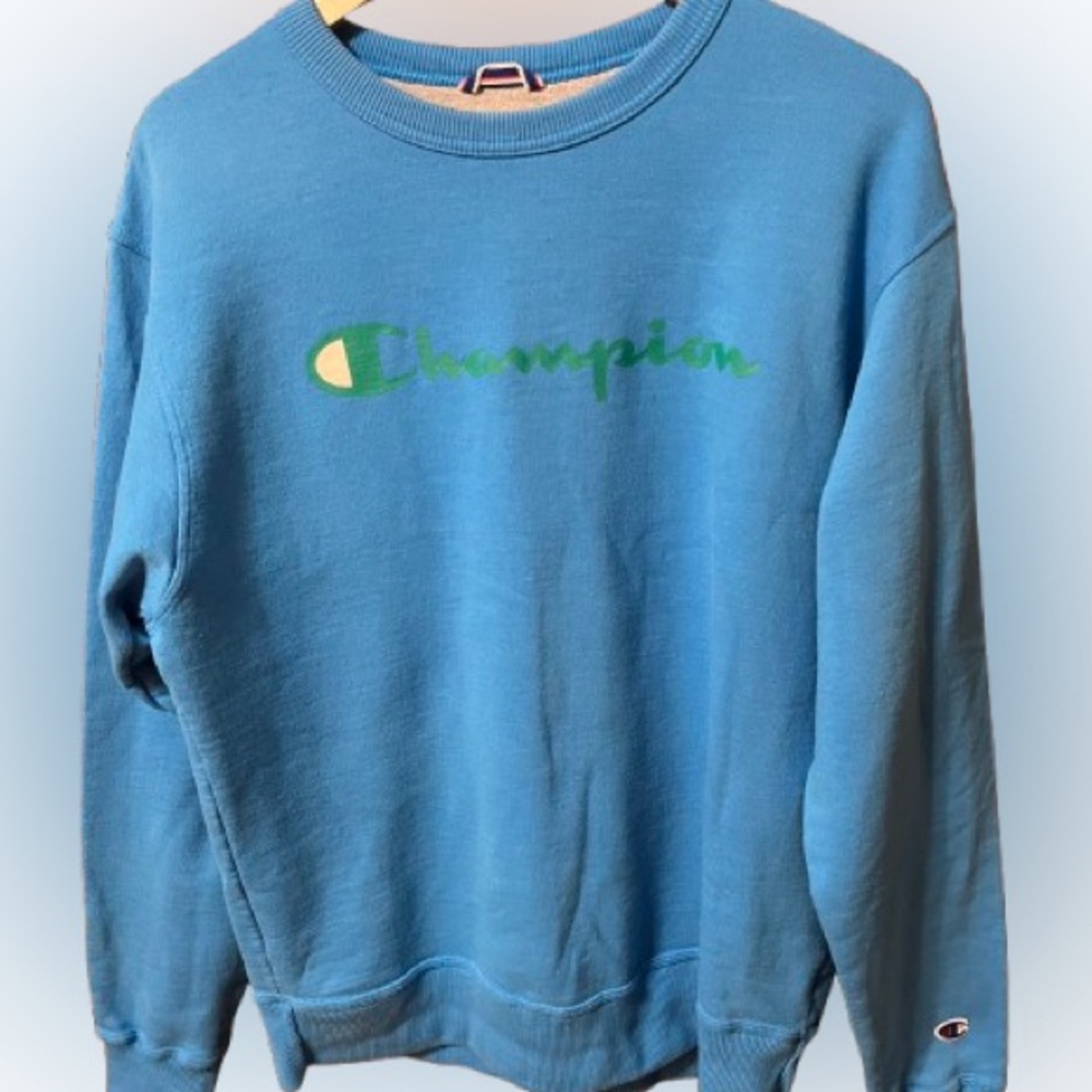 Champion Men's Blue Sweatshirt Crewneck Sweater Size Medium